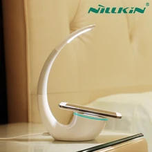 Потрясающий дизайн nillkin бесступенчатая Светодиодная настольная лампа Беспроводное зарядное устройство для samsung iphone lg nokia qi стандартное мобильное устройство