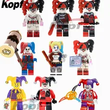 Одиночная Супер Герои Харли Квинн Джокер Женщина-кошка каникулы блоки "бетмен" фигурки строительные блоки детский подарок игрушки