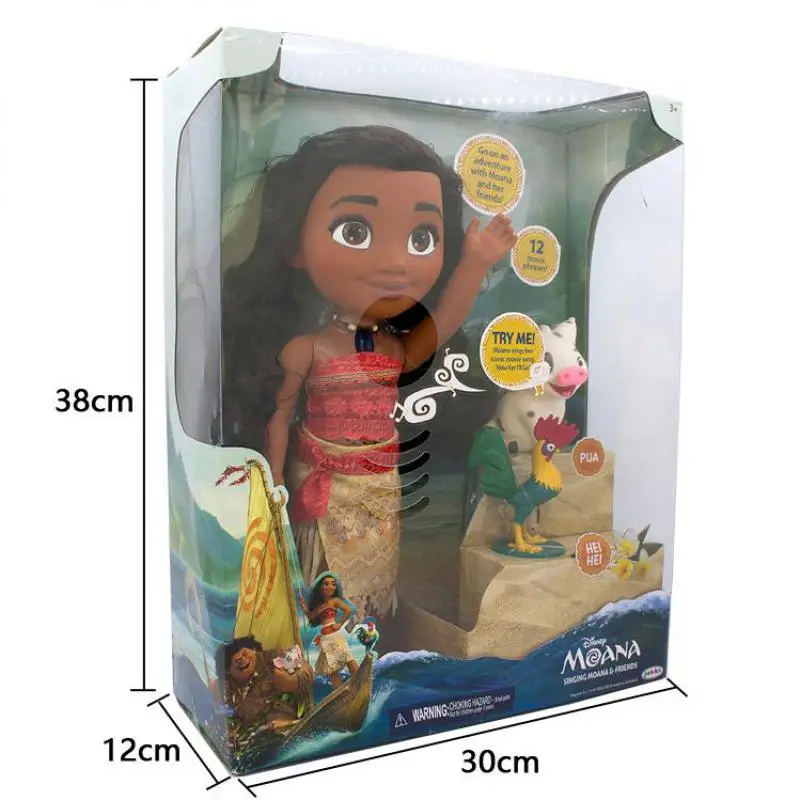 

40cm Moana Music Anime Moana Pvc Action & Toy Figures 1 Piece Action Figure Control Action Battery Figures Model