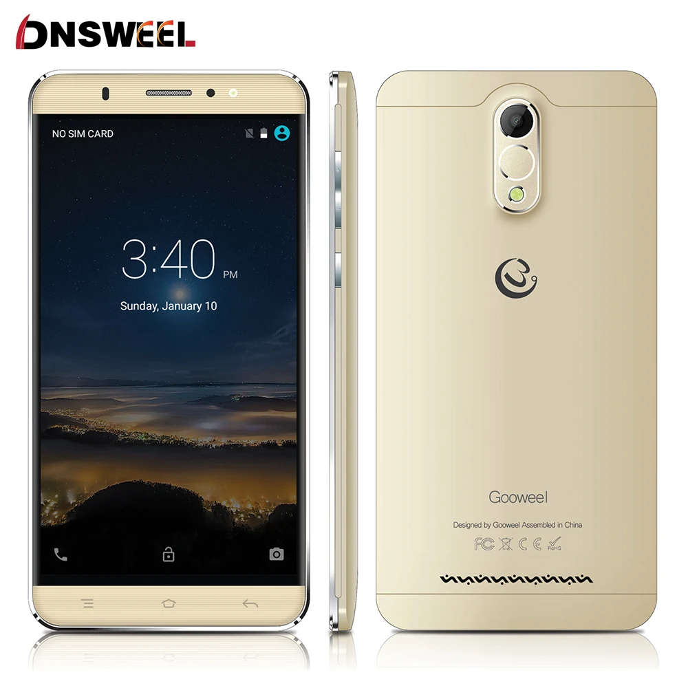Gooweel M3 Smartphone 6 0 inch IPS screen MTK6580 quad core Mobile phone 8MP camera GPS