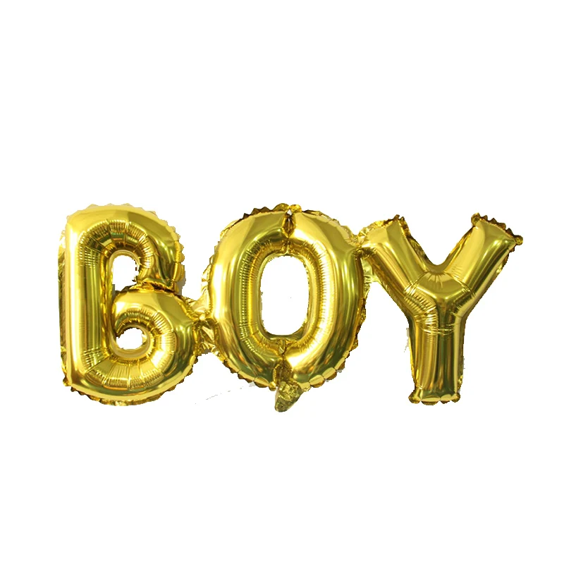 1pcs 84*32cm Baby Shower Pink Foil Balloon Its a Boy Girl Baby Shower Gender Reveal happy birthday Party Decor Supplies - Color: style 8