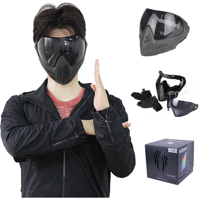 

Tactical Airsoft Safety Anti-fog Protective Goggle Outdoor Dustproof and UV Protective Detachable Lens
