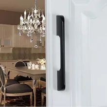 128mm modern simple furniture handle black dresser drawer pull knob 5″ kitchen cabinet cupboard wardrobe door handles pulls