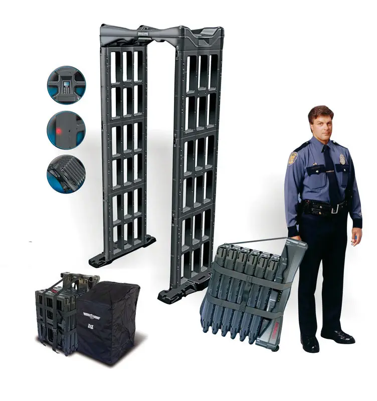 Foldable And Portable Walk Through Metal Detector With Light Weight