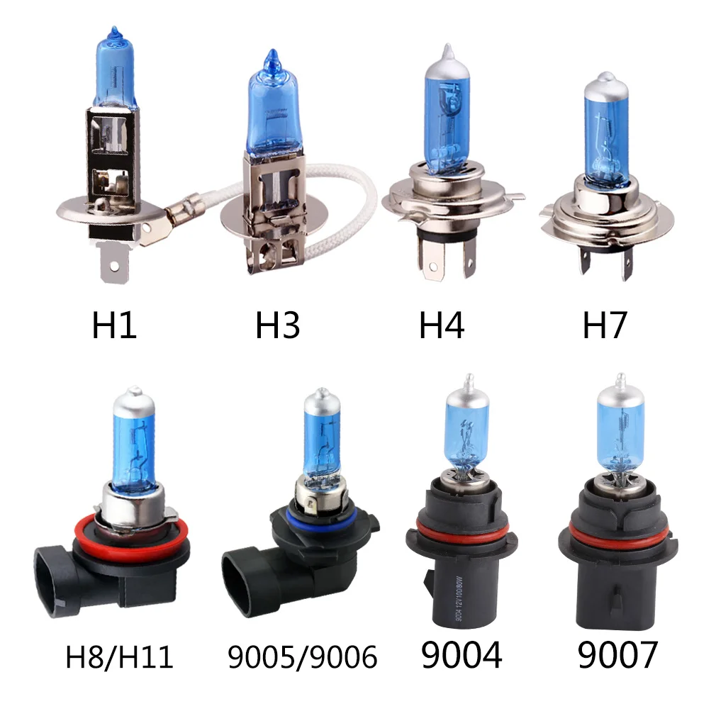 Галогенные лампы DRL 12 В H4 H3 H1 H7 H11 9005 HB3 9006 HB4 100 Вт супер яркие противотуманные фары