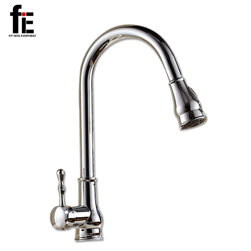 Aliexpress.com : Buy fiE Pull Down Kitchen Faucet Solid ...