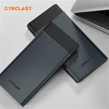 Original Teclast T100UC-N Dark Ultra-thin 10000mAh Dual USB Output Emergency Power Bank For iPhone Samsung Xiaomi Smart Phones