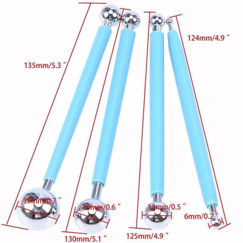 Горячая распродажа 4 шт Сделай Сам удобный шар милый торт для цветов из мастики глина кухонные инструменты для готовки