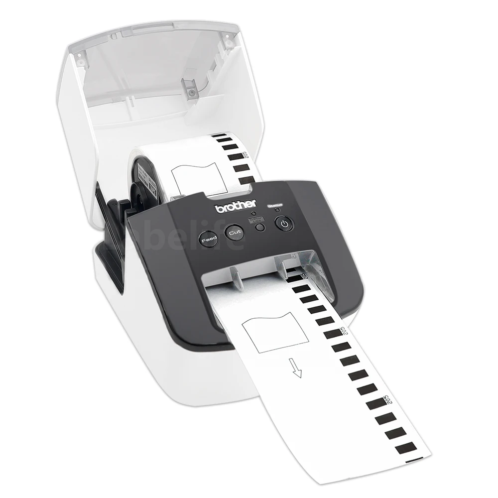 Labelife 5 لفات DK-22205 (62 مللي متر x 30.48 m) متوافق لأخيه QL-700 تسميات لاصق الباركود DK22205 DK-2205 DK 22205
