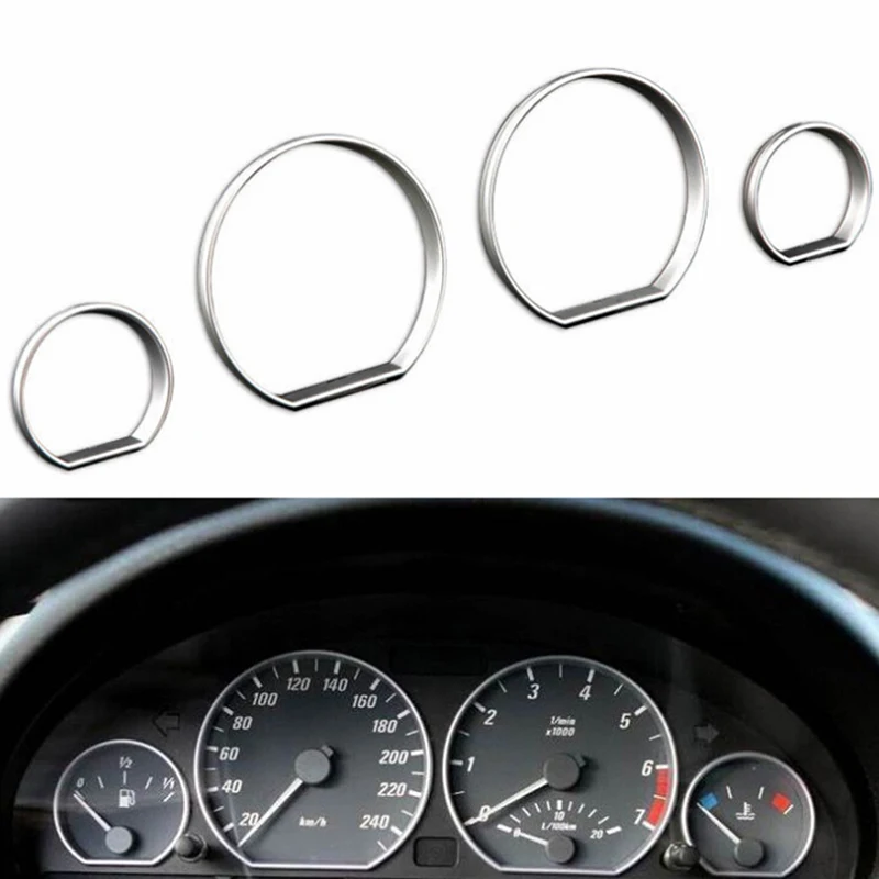 

For BMW E46 M3 Speedometer Gauge Dial Rings Bezel Trim Speed AC/Tech Sport