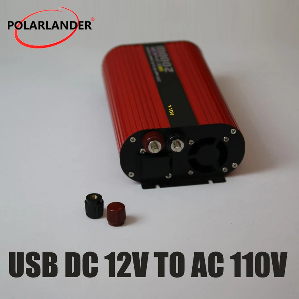 12 В/24 В 110 В/220 В DC В AC поляризационный 2000 Вт двойной USB автомобильный силовой Инвертор зарядное устройство Автомобильный выключатель питания