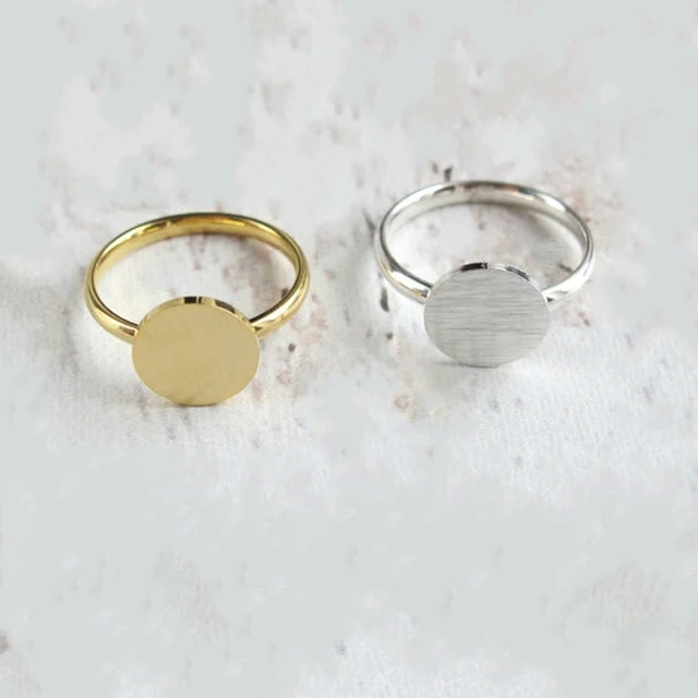 Gold Color Anel Dainty Full Moon Rings Best Friend Gifts Coin Shaped Jewelry Sta Gold Color Anel Dainty Full Moon Rings Best Friend Gifts Coin Shaped Jewelry Sta