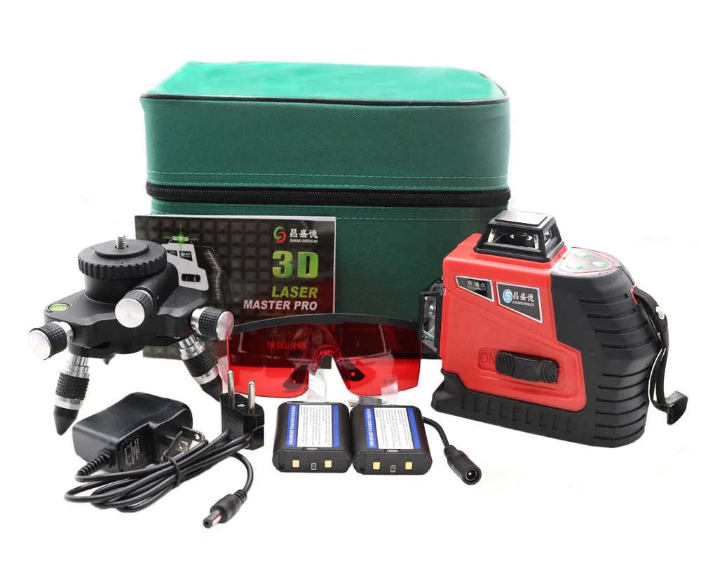 2018 New 12Lines 3D Laser Level Self-Leveling 360 Horizontal And Vertical Cross Super Powerful Red Laser Beam Line