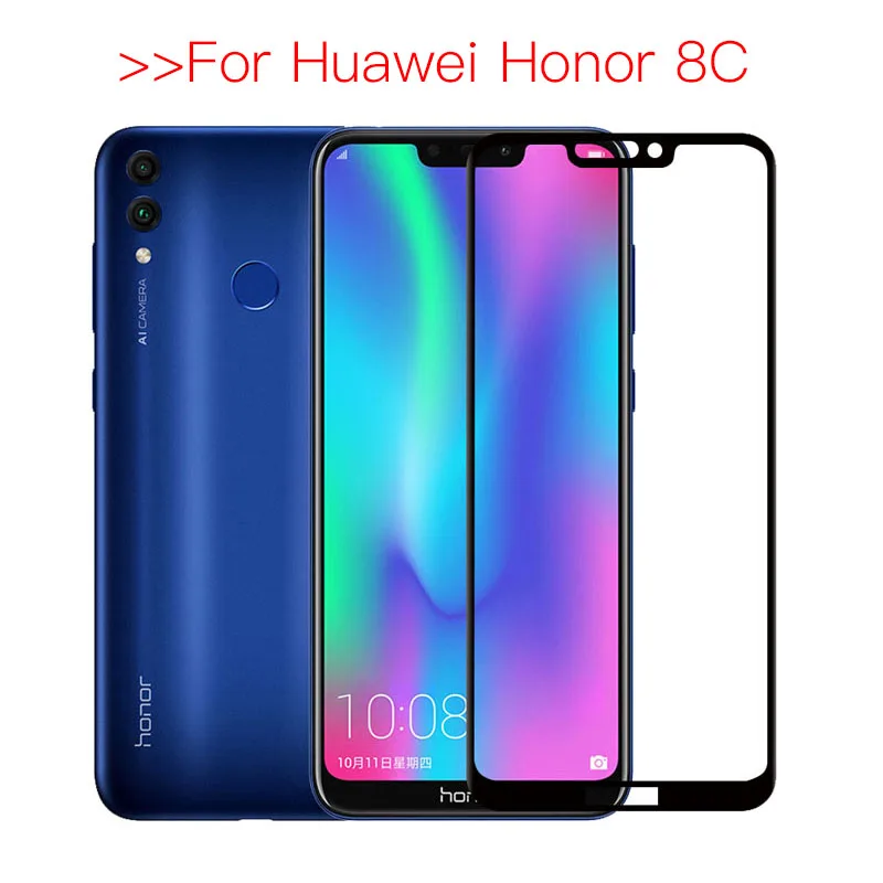 Закаленное стекло для Honor 8c Защитное стекло для huawei Honor 8c безопасная защита экрана Honer 8c BKK-L21 Honor8c 8 c c8 пленка