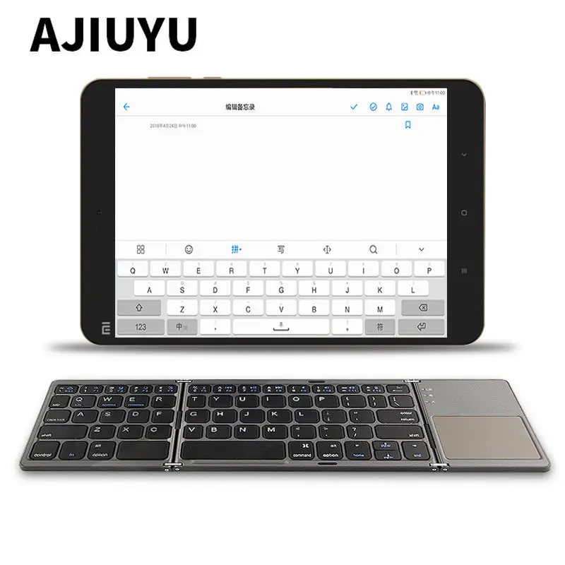 

Three folded Wireless Bluetooth Keyboard For Xiaomi Mi Pad 4/3/2/1 MiPad4 Plus 10.1 8" Mi pad3/2/1 7.9" Tablets keyboard Case