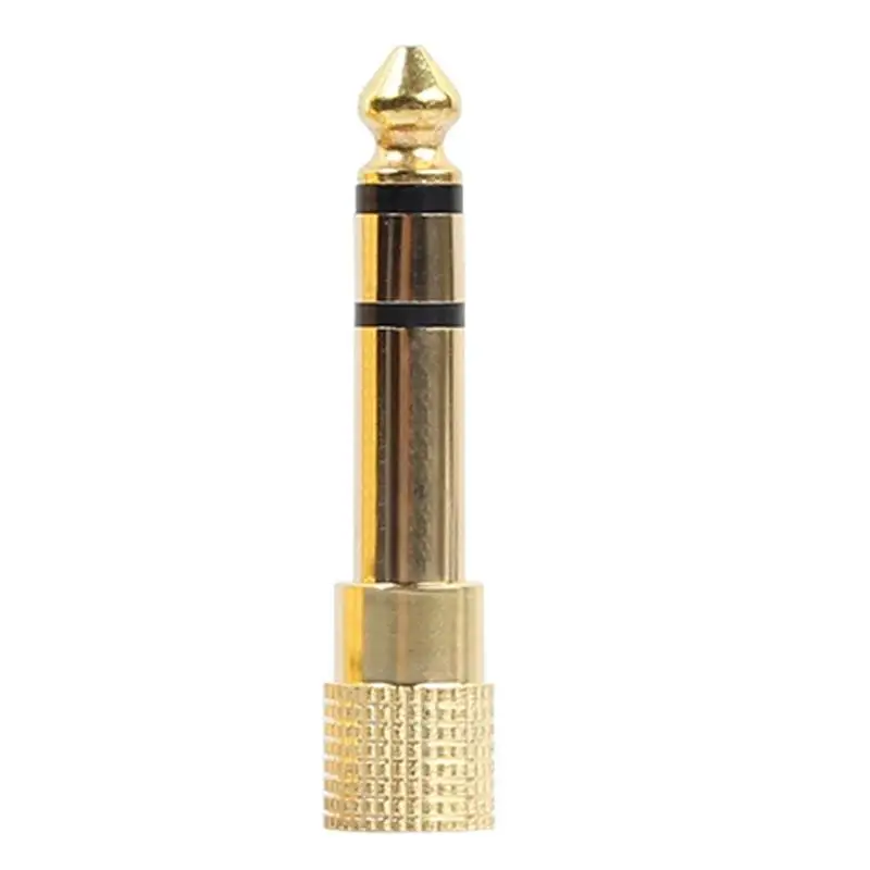 

Gold Plated Audio Adapter 6.35mm 1/4 inch Male to 3.5mm 1/8 inch Female Stereo Lengthen Audio Adapter Plug Connector