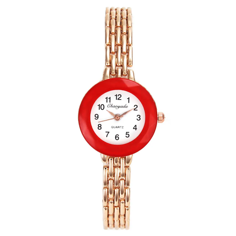 

Round Crystal Dial Fashion Women Quartz Watches Gold Hand Necklace Chain Stainless Steel Bracelet Jewelry Wrist Watch