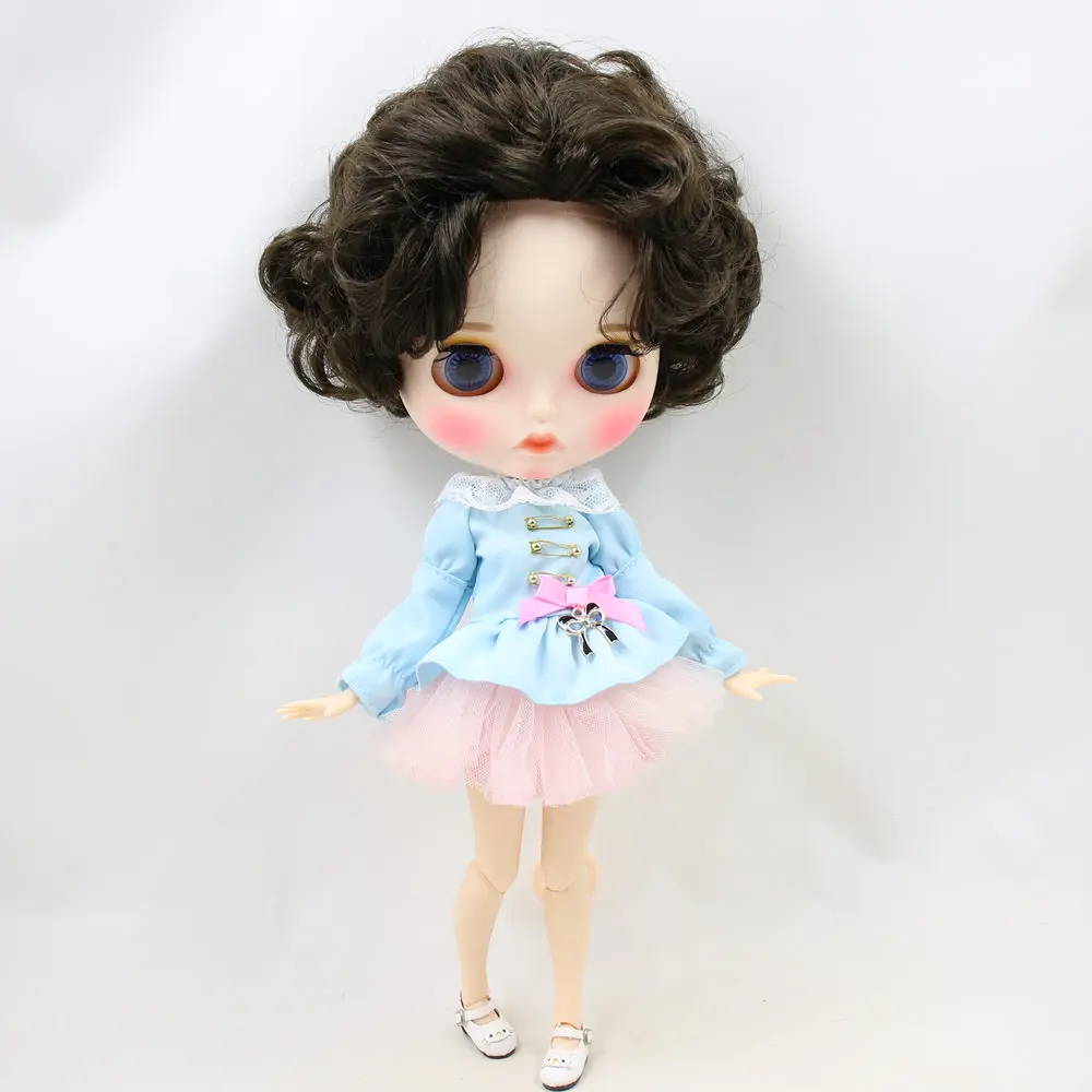 Ледяной DBS Blyth кукольные нет. BL950 черные волосы резные губ матовая индивидуальные