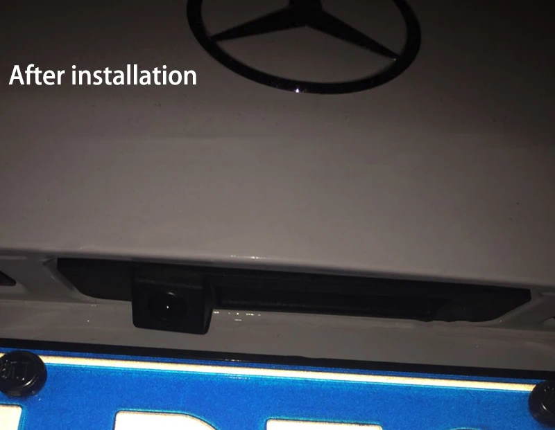 LiandLee Car Trunk Handle Rear View Reversing Parking Camera For Mercedes Benz C Class MB W205 C180 C200 C280 C300 C350
