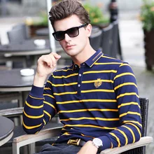 POLO Shirt men brand-clothing Solid color zipper collar polo top quality Autumn And Winter casual men’s Long sleeve polo shirt