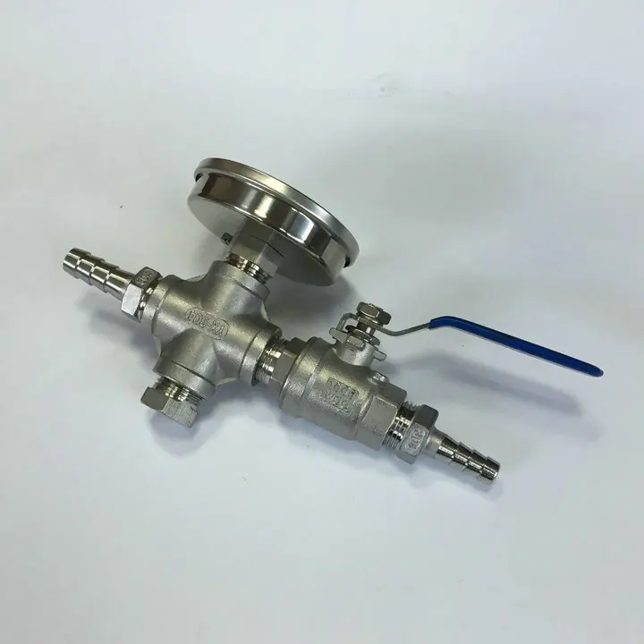 HOMEBREW IN LINE THERMOMETER AND BALL VALVE HOME BREWING BEERin Other Bar Accessories from Home
