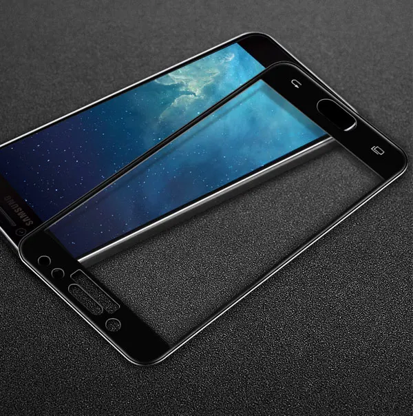 Для samsung Galaxy J5 закалённое стекло IMAK защитная пленка на весь экран для samsung Galaxy J3 J7 J5 Pro J3 J5 J7 стекло - Цвет: Черный
