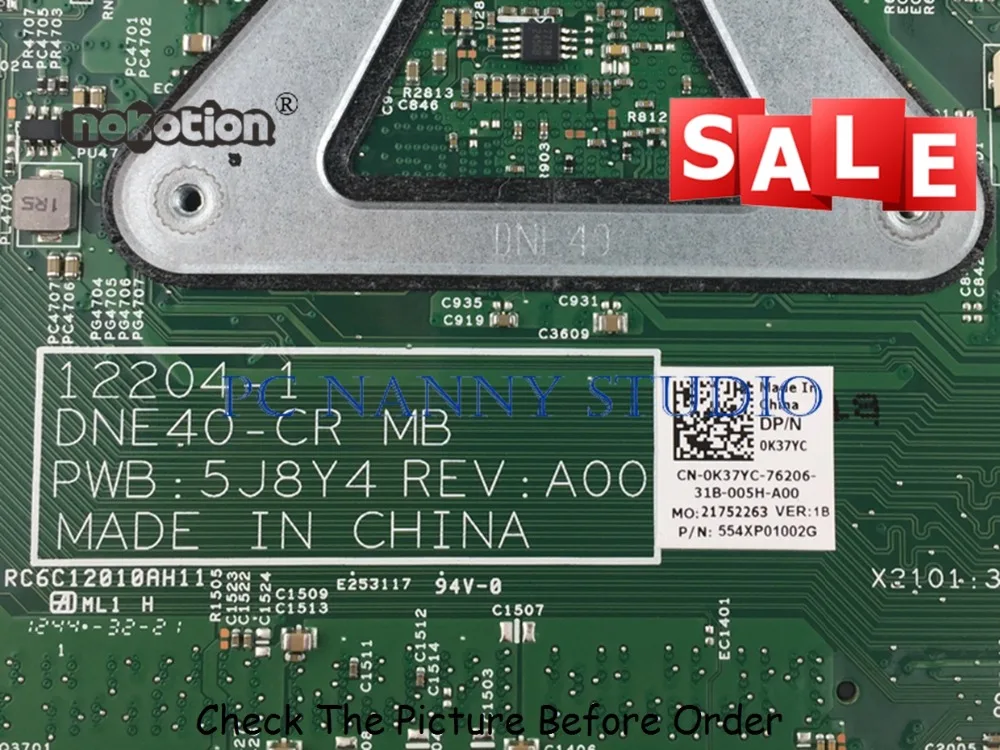  PCNANNY 0K37YC K37YC For Dell Inspiron 14R 5421 14R 3421 HD 4000 laptop motherboard DDR3 tested