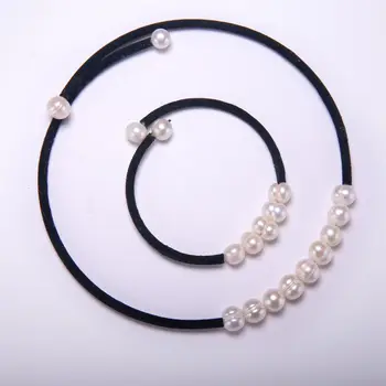

Daimi Pearl Necklace Bracelet Suit Collar Pearl Necklace Pearl Bracelet 2 Sets Sent to Mom