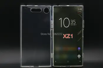 

100pcs/lot transparent smooth Soft TPU Cover Case For Sony Xperia XZ1