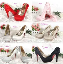 Spring White Champagne Bridal Wedding Dress Shoes Super High Heel Platform Lady Fashion Shoes Banquet Party Shoes for woman