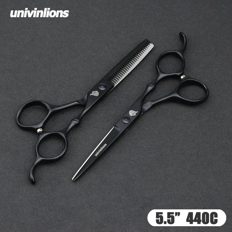 5.5/6" black gold barber hair scissors hairdressing scissors professional hair scisor barber supplies shears gift japan haircut