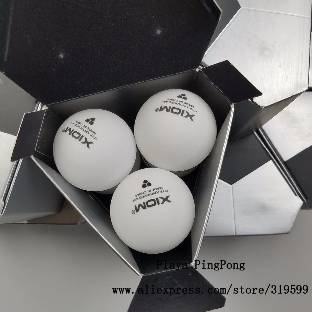 Xiom New Material Plastic 40 Mm Ittf Approved 3 Star Table Tennis