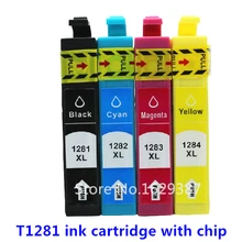 Картридж с чернилами T1285(4 цвета/комплект) T1281/T1282/T1283/T1284 для Epson Stylus SX130/S22/SX225/SX425W/SX435W/SX445W принтер