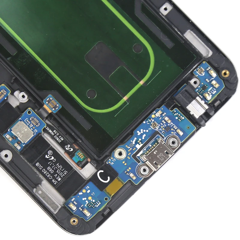 S6 Edge Plus ЖК-дисплей для samsung Galaxy S6 Edge Plus G928F ЖК-дисплей с рамкой, сенсорный экран, дигитайзер с красной тенью