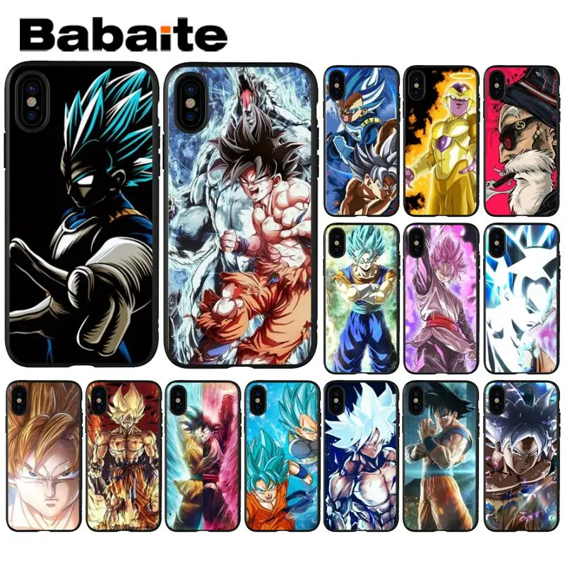 

Babaiite Dragon Ball Cacarot Pattern TPU Soft Phone Cell Phone Case for Apple iPhone 8 7 6 6S Plus X XS MAX 5 5S SE XR Cover