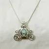 Solid 925 Silver Carriage Locket Cage Pendant Mounting DIY Can Open Sterling Silver Pumpkin Pearl Gem Bead Pendant Charm 6