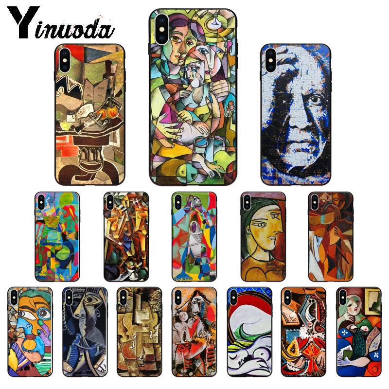 Мягкий чехол Yinuoda из тпу для iPhone 5 5Sx 6 7 7plus 8 8Plus X XS MAX XR с изображением абстрактного