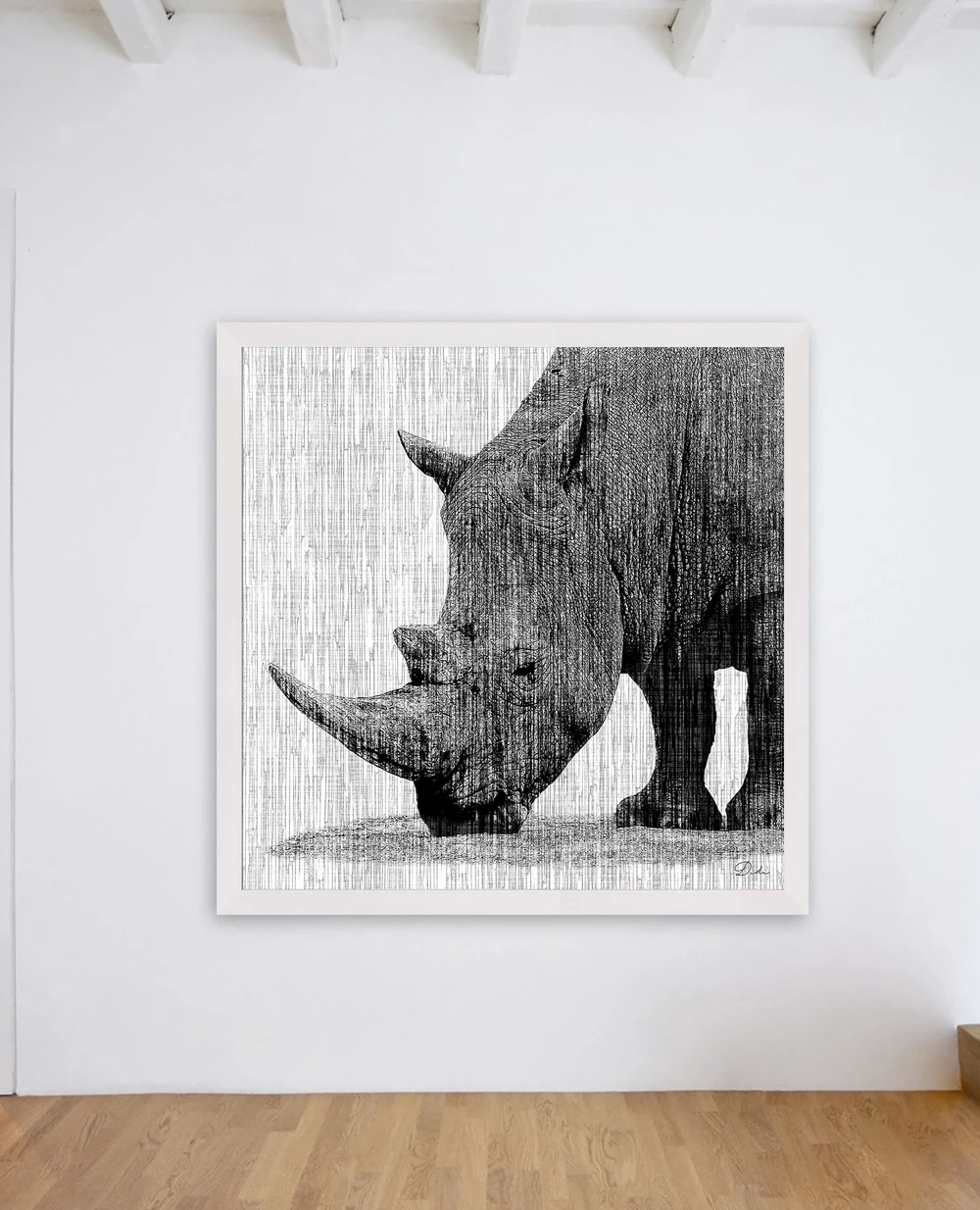 0 Power of a Rhino Wall Art