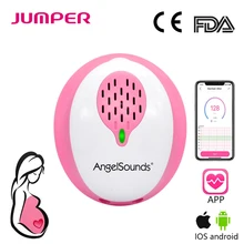 Angelsounds Fetal Doppler Heartbeat Detector Pocket Mini Portable Ultrasound Pregnant Baby Heart Rate Monitor 3.0MHz CE FDA