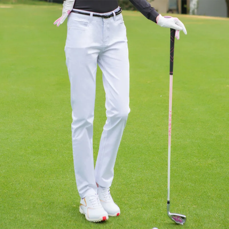Best Price jk9Gd Women Golf Pants Summer Slim High Waist Trousers Lightweight Thin Outdoor Pant Sport Golfs Apparel D0674