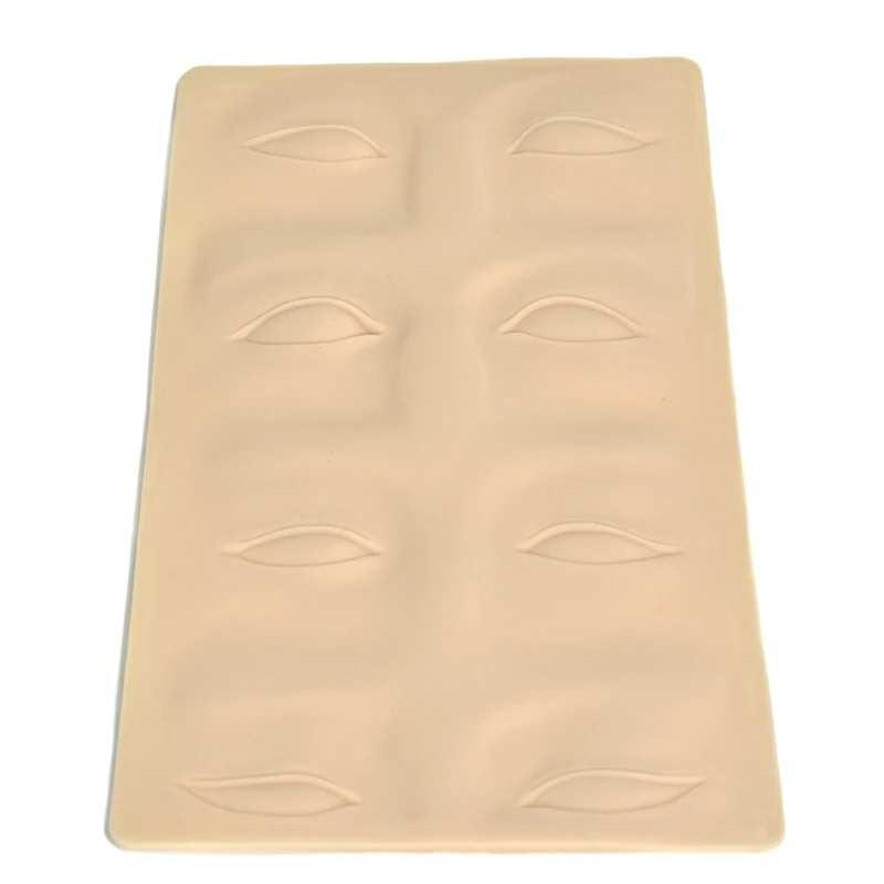 

3D Silicone Permanent Makeup Tattoo Training Practice Fake Skin Blank Eye Lips Face For Microblading Tattoo Machine Beginner