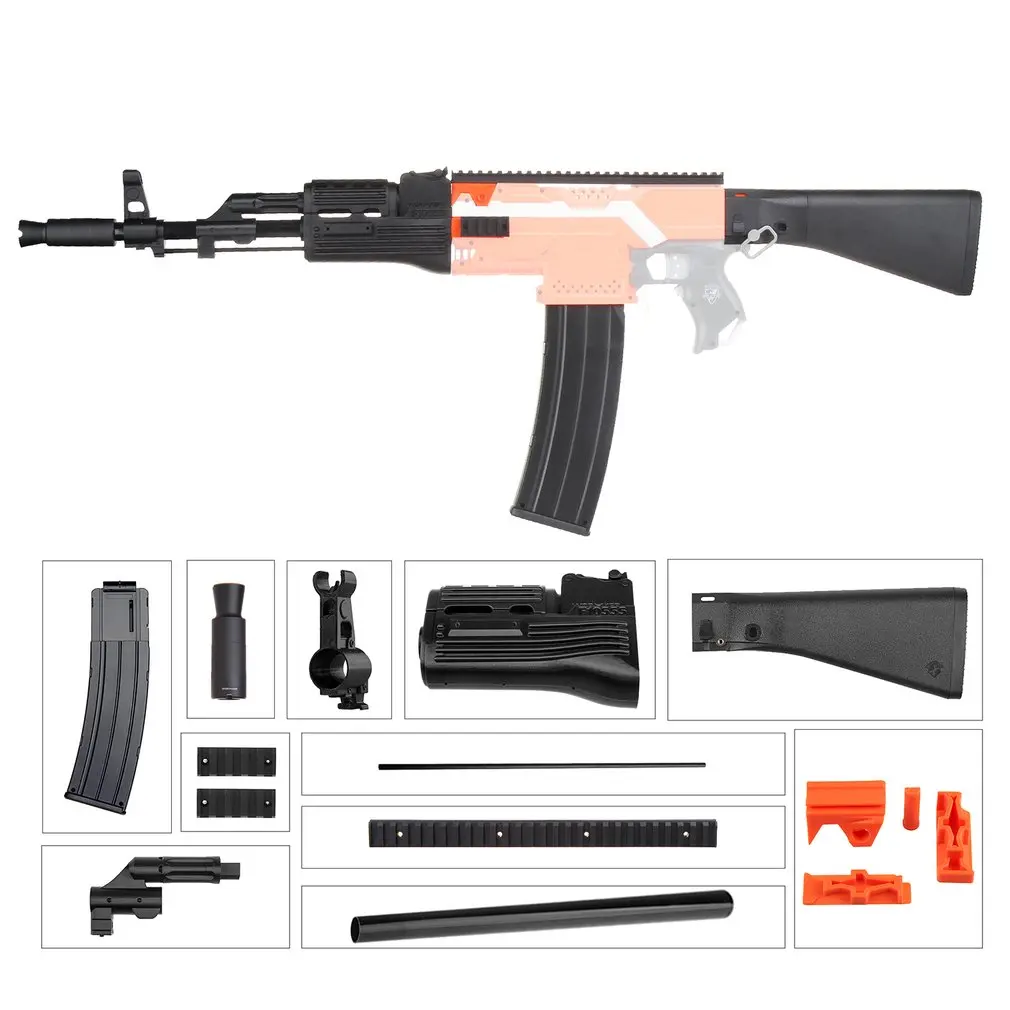 

MOD F10555 AK47 Imitation Kit 3D Printing High Strength Plastic Combo For Stryfe Modify Toy For Nerf Parts DIY Toys Accessory