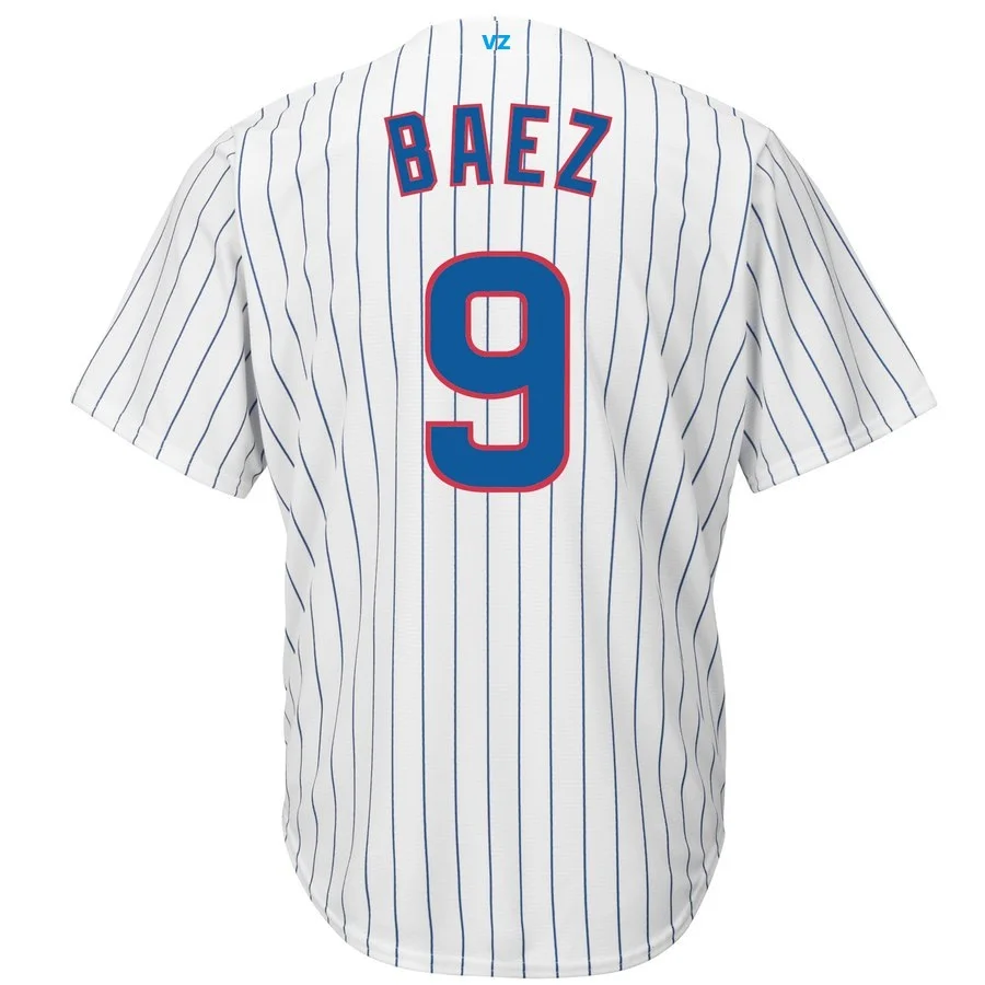 

2019 American New Men's Javier Baez Custom Chicago Jersey Usa Baseball Cool Jersey