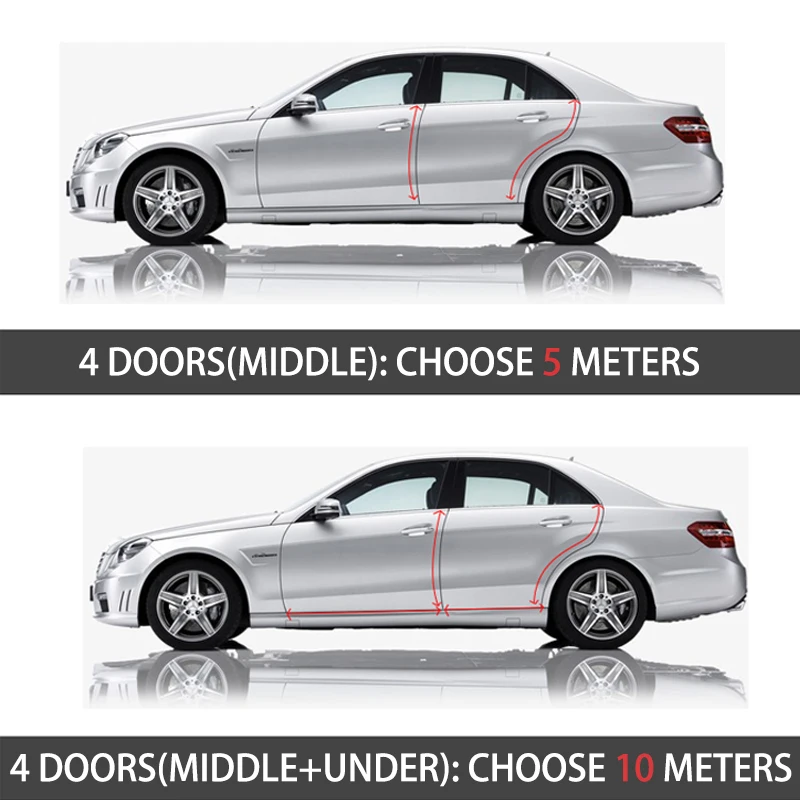 Универсальный автомобильный Стайлинг, защита от царапин на двери, резиновое уплотнение, внутреннее украшение, автомобильные аксессуары для автомобиля