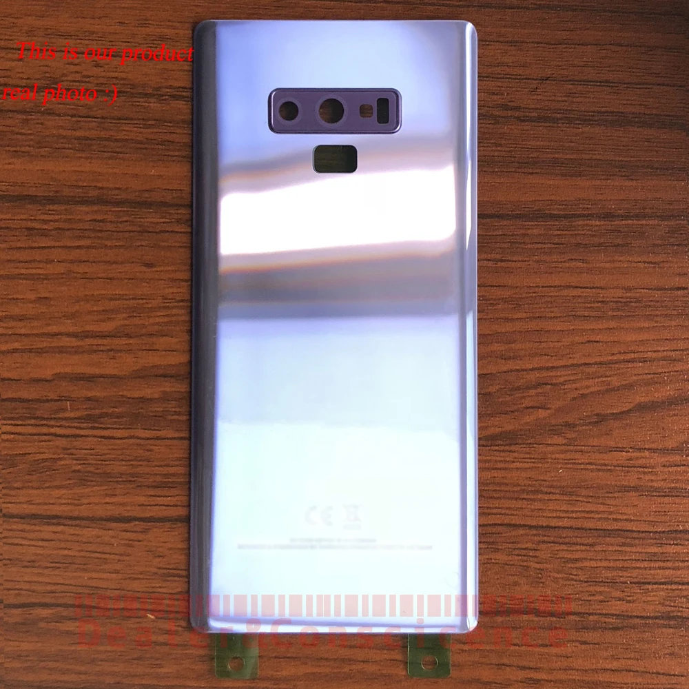 

50Pcs DHL Free For Samsung Galaxy Note 9 Note9 SM-N960 N960F Checked Glass Back Battery Cover Rear Door Housing Case Replacement