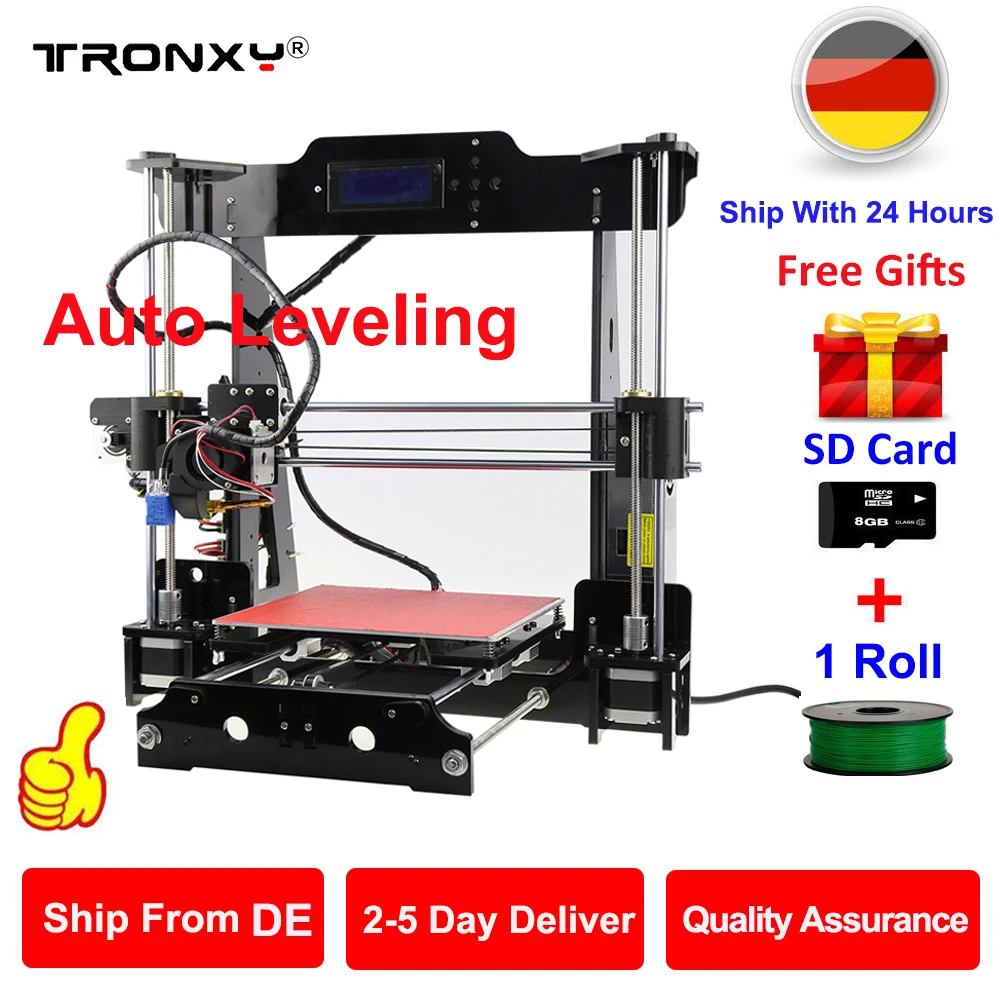 

2018 cheap 3d printer kit auto level Print Size 220x220x240mm high precision MK3 Heatbed diy 3d printer +SD Card 1 Roll Filament