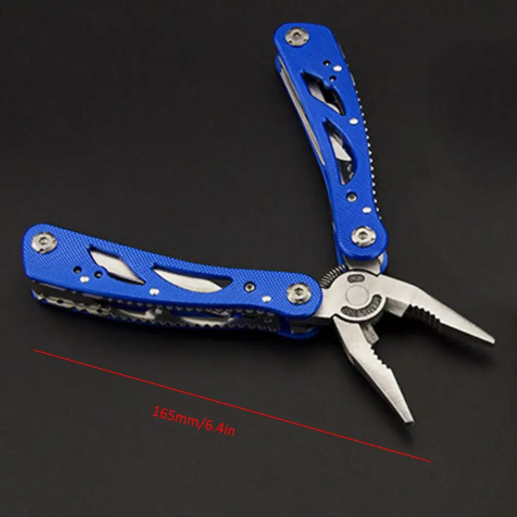 Pliers Compact Size Multi Tool Plier Ganzo Tools Folding Multitools Fishing Plier Multifunctional Stainless Steel Cutter Sale - Цвет: Blue