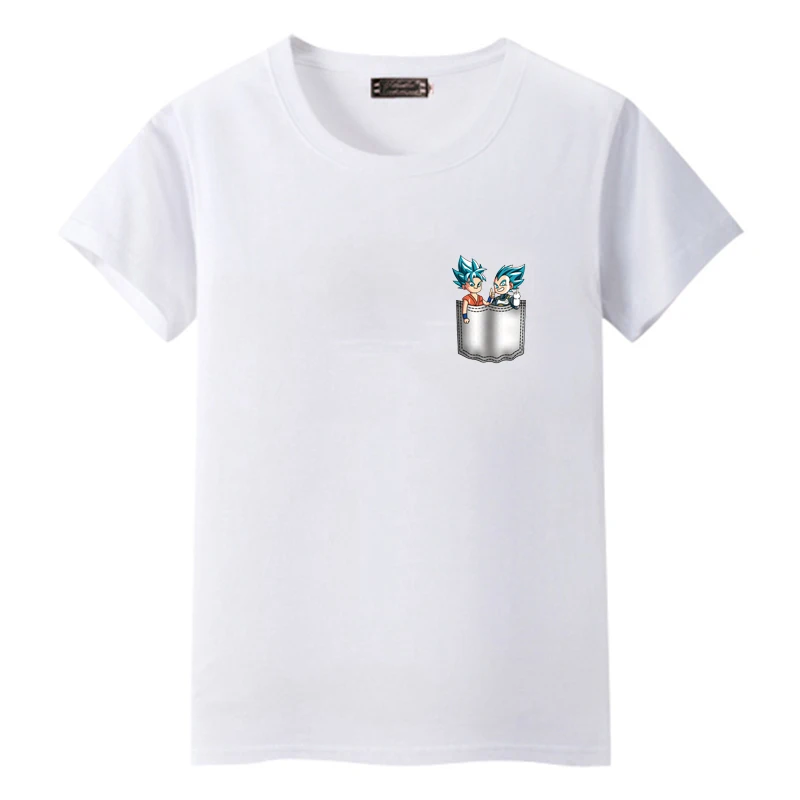 Dragon Ball Футболка мужская летняя Dragon Ball Z Эволюция Гоку Slim Fit косплей 3D футболки Аниме, Вегета футболка Homme - Цвет: 150 white