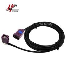 Автомобильный спутниковый радио Fakra D Женский прямой к Fakra D Женский правый угол удлинитель RG174 настраиваемый