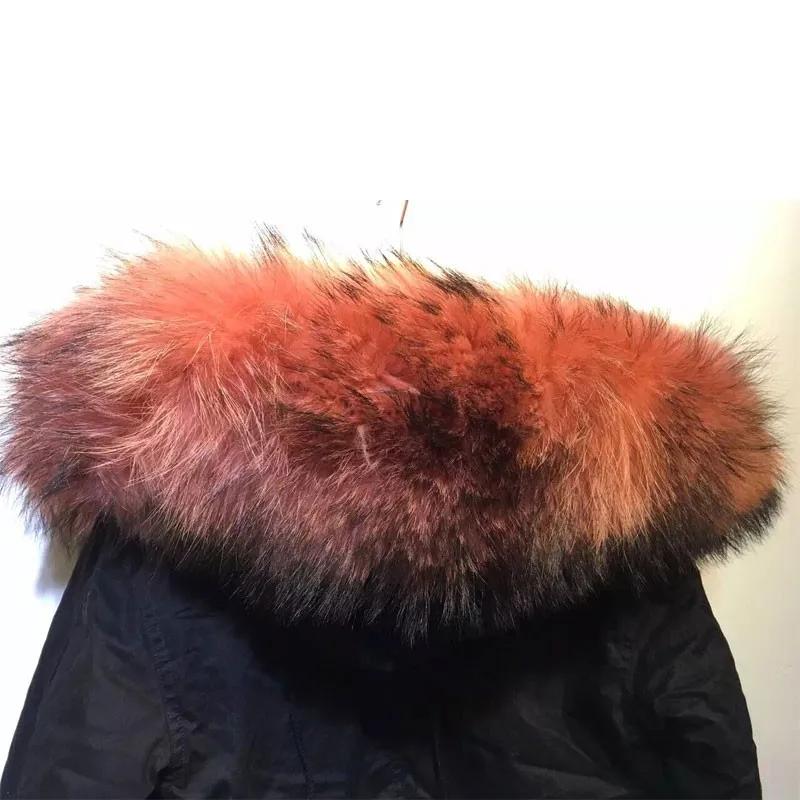 Зимние элегантные черное пальто с мехом кролика Внутри Женская куртка с большим Роза Corallo воротник бесплатная доставка